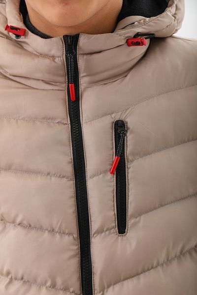 ROBA KIDS Boys' Water and Windproof, Inner Fleece, Hooded, Pocketed, Winter, Inflatable Jacket & Coat RB-700