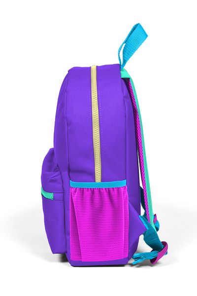 Coral High Rucsac Tiny Nest cu două compartimente detaliate de culoare violet 23534