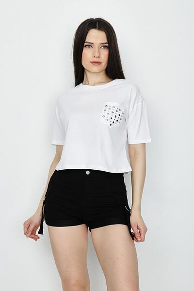 Select Moda Γυναικείο Μίνι Σορτς Μαύρο Cargo Pocket