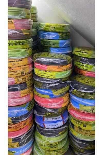 ÖZNUR Nhxmh Yanmaz Kablo 1,5 Luk Mavi Öznur (100 Metre)