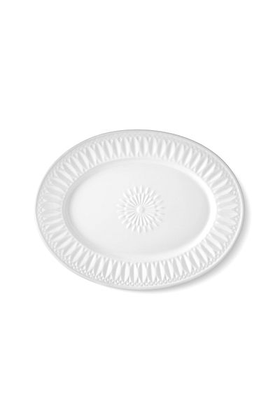 The Mia Grande Serving Plate White 50x37 cm