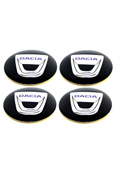 Behin Dizayn DACIA Jant Göbek Arması Yapıştırma 4 Adet 56mm