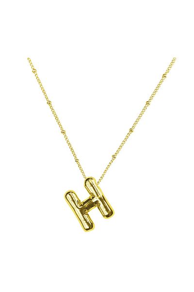 Rachel Gold Balloon 'H' Letter Steel Necklace-46 cm