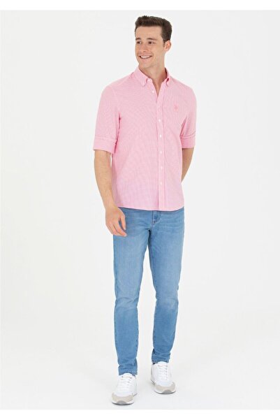 U.S. Polo Assn. Pembe Erkek Gömlek