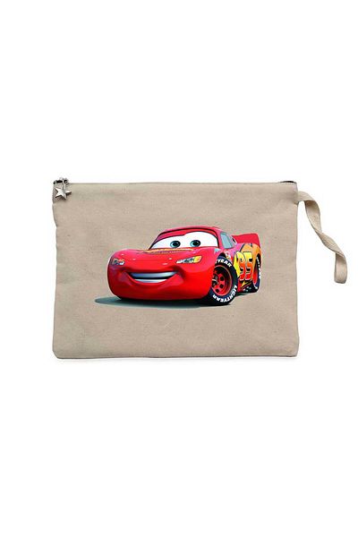 Z zepplin Πορτοφόλι / Τσάντα συμπλέκτη με επένδυση Lightning McQueen Cars Cream Clutch