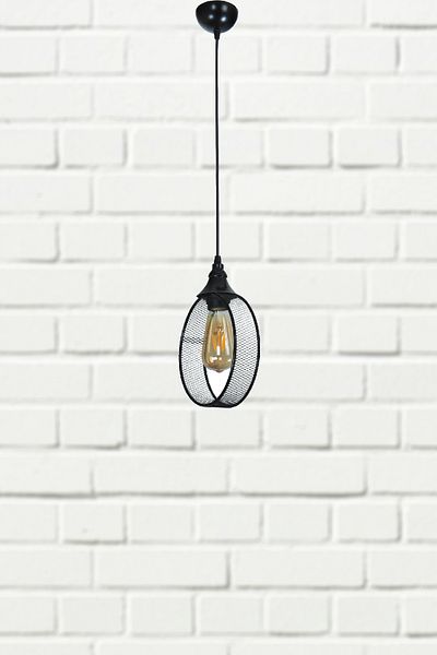 VENON Havana Single Glass Black Chandelier