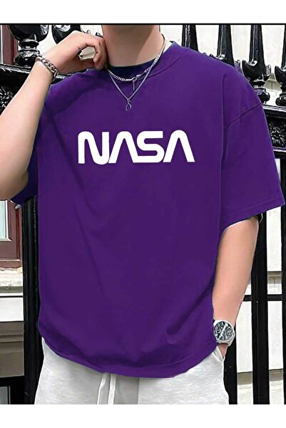 Medinenur NASA Štampano Unisex crna T-shirt