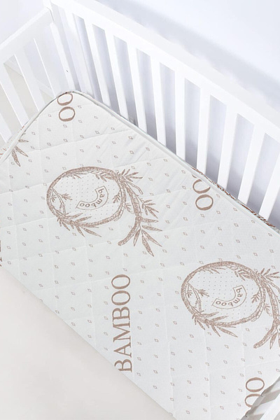 Nezoş Bambu Ortopedik Sünger Bebek Yatağı Park