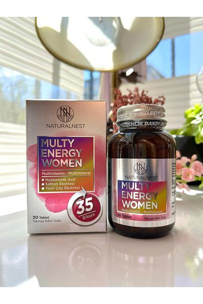 Naturalnest Women's Multi Energy 30 Tablets - Herbal Supplement