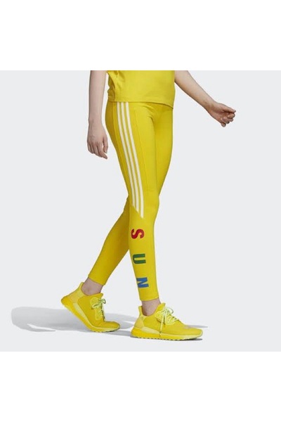 Sparrow Laurel Women's Yellow Cotton Sports Leggings, Casual Leggings