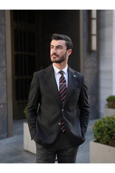 LONATOLİA Erkek Casual Ceket Torba Cepli İtalyan Stil Slim Fit