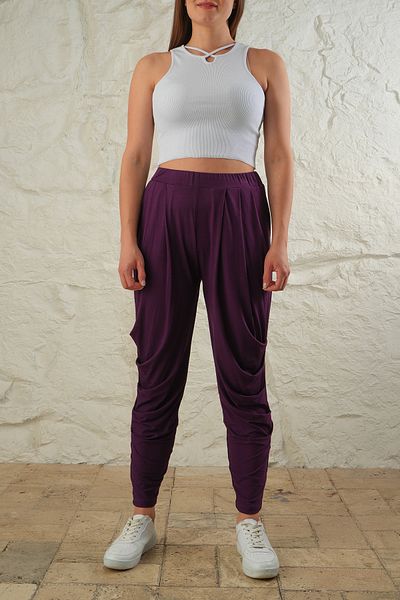 LİVE SPORT Femei în lateral și în talie plisată Croială confortabilă Shalwar