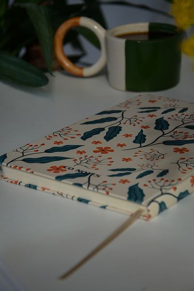 CoNotes A5 (15X21Cm) - Set of 2 Hard Cover Thread Stitching Checked Notebook
