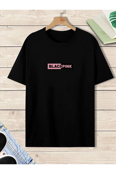 Deocept Tricou Imprimat Negru Negru Roz