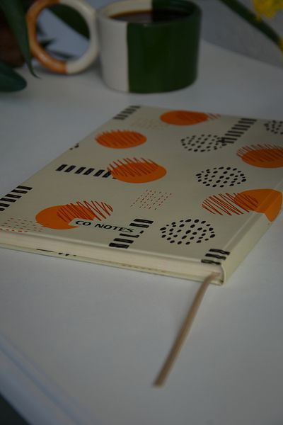 CoNotes A5 (15X21Cm) - Set of 2 Hard Cover Thread Stitching Checked Notebook