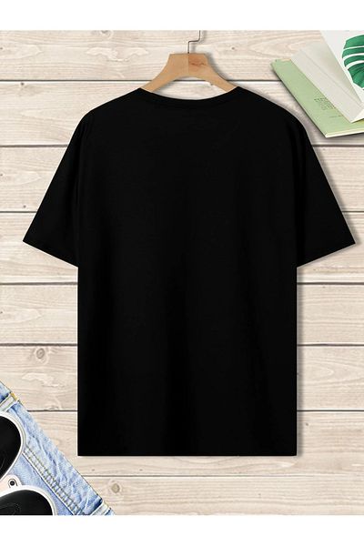 Deocept Tricou Imprimat Negru Negru Roz