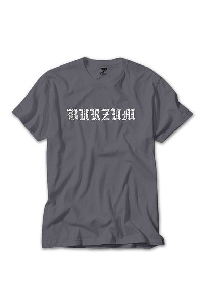 Z zepplin Γκρι μπλουζάκι με κείμενο λογότυπου Burzum