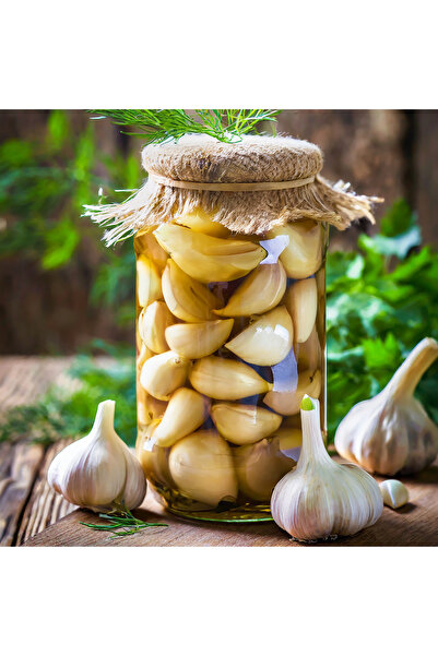 hayriye ana yöresel ürünler Diş Sarımsak Turşusu 660 Cc.(EV YAPIMI)