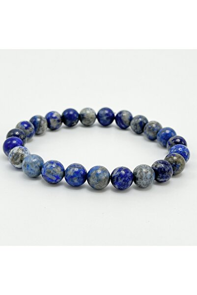 YILDIZ DOĞAL TAŞ Lapis Lazuli 8mm Elastik Misinalı Doğal Taş Bileklik