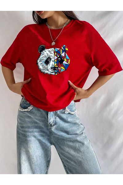 Medinenur Panda Printed Unisex T-shirt
