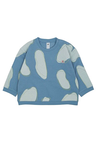 Jrmori Cloud Printed Sweatshirt with Snap Shoulder