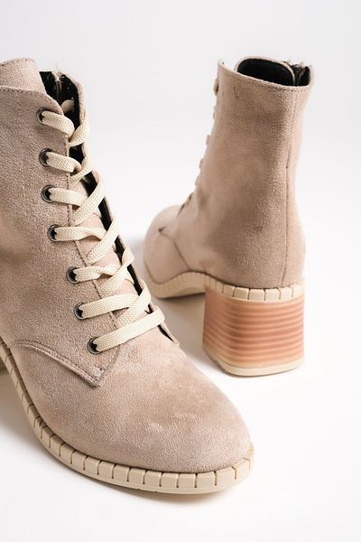 BZ Moda LUX Lace Up με φερμουάρ Ορθοπεδική σόλα Αδιάβροχη και Ψυχρή Ανθεκτική Γυναικείες Μπότες Suede TT Ten