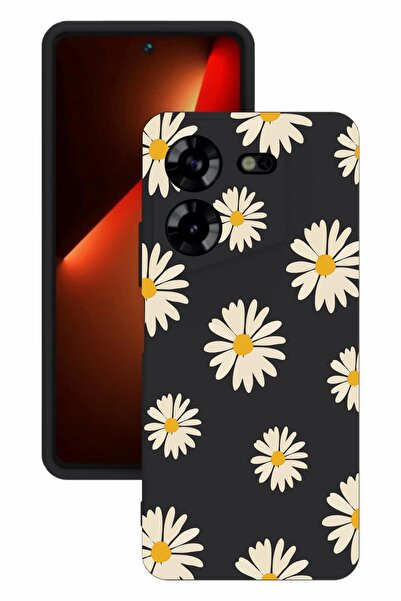 TECNO Pova 5 Baskılı Ve Kamera Korumalı Siyah Renk Silikon Kılıf