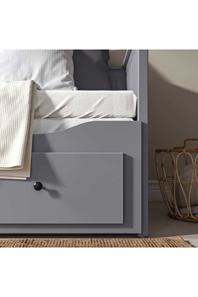 IKEA NEMOSTORE HEMNES divan, gri, 80x200 cm Açılabilir Divan Ve Saklama Alanı,Gri,Divan,Bazalı,Çekyat
