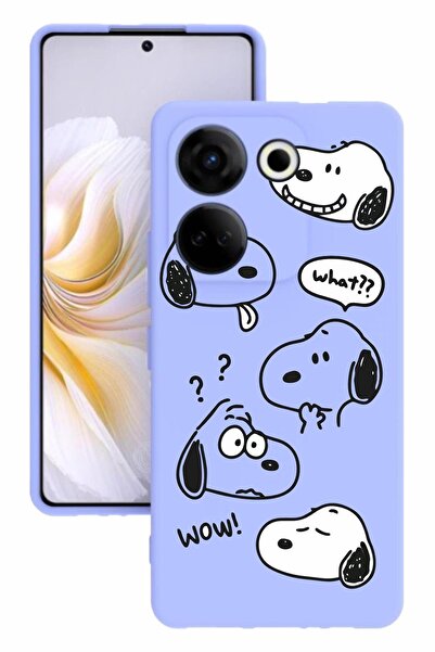 TECNO Camon 20 Printed and Camera Protected Lilac Color Silicone Case