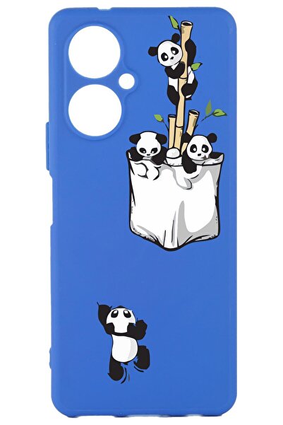 TECNO Camon 19 Blue Color Silicone Case with Print and Camera Protection