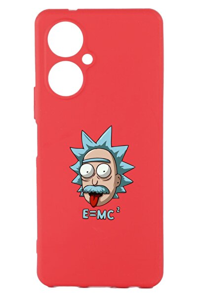 TECNO Camon 19 Red Color Silicone Case with Print and Camera Protection