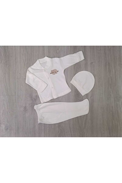 Little Baby Koala Patterned 3-Piece Baby Set with Gloves
