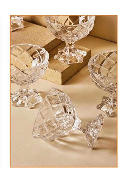 BAHEM HEDİYELİK BAHEM PRZ 6'lı Ayaklı Kokteyl Cam Kase