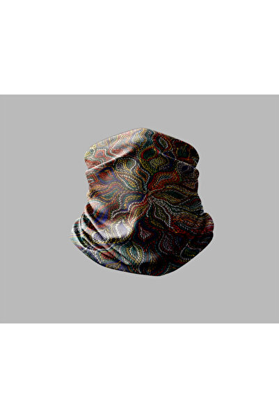 Buffalo Ebru Sanatı Tasarımlı Motorcu Buff Maske Outdoor Boyunluk Unisex Bandana