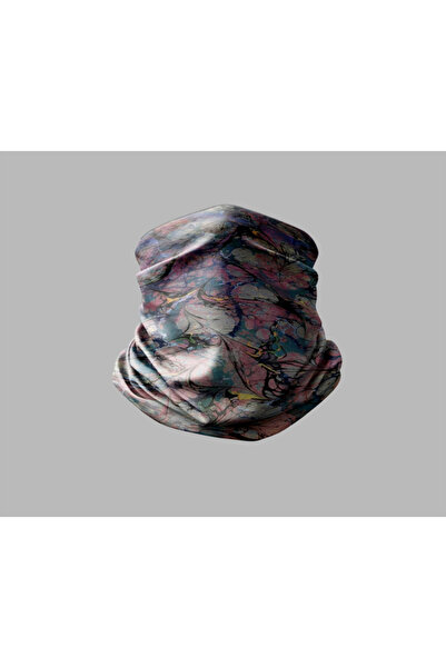 Buffalo Unisex Outdoor Neck Collar Bandana - Marbling Art Design, Biker Buff ...