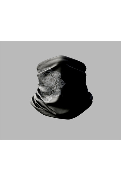 Buffalo باندانا طوق الرقبة للجنسين - تصميم فني رخامي، قناع راكب الدراجة النارية