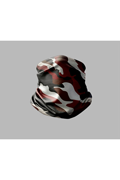 Buffalo قناع برتقالي للرقبة بتصميم مموه للجنسين