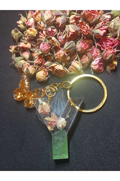 demirbasavm سلسلة مفاتيح إيبوكسي Y مصنوعة يدويًا