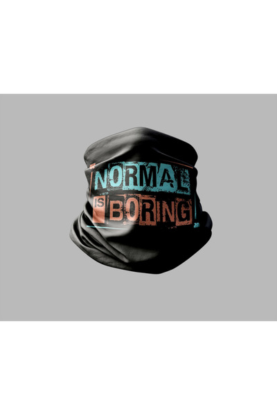 Buffalo قناع برتقالي خارجي للجنسين - تصميم حروف، باندانا طوق الرقبة