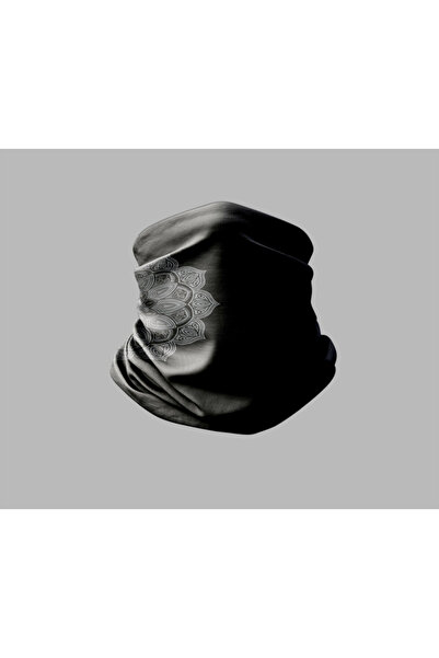 Buffalo باندانا طوق الرقبة للجنسين - تصميم فني رخامي، قناع راكب الدراجة النارية