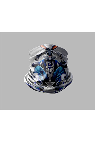 Buffalo باندانا قناع برتقالي خارجي بتصميم شخصية 5D للجنسين