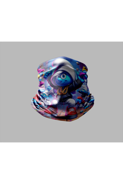 Buffalo قناع برتقالي خارجي للجنسين - تصميم السنافر لراكبي الدراجات النارية