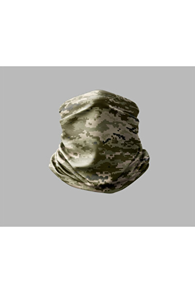 Buffalo قناع برتقالي للرقبة بتصميم مموه للجنسين