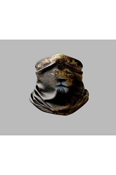 Buffalo قناع برتقالي خارجي للجنسين - باندانا طوق للرقبة بتصميم حيوانات