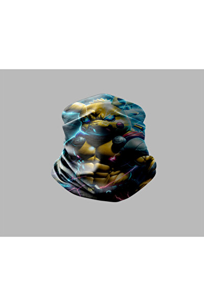 Buffalo باندانا للجنسين بتصميم بوكيمون للاستخدام الخارجي - قناع بايكر بوف، طو...