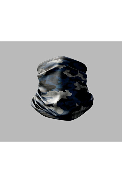 Buffalo قناع برتقالي للرقبة بتصميم مموه للجنسين