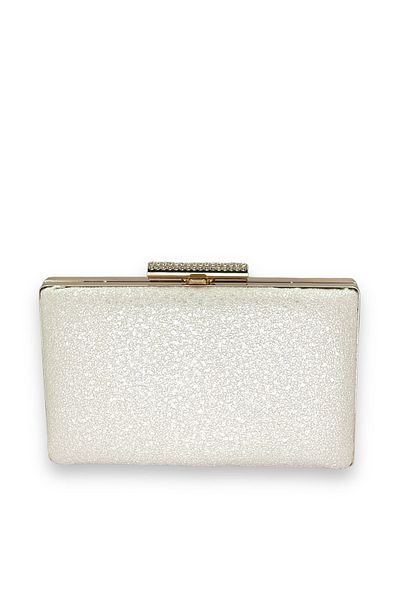 Biçanta Mother of Pearl Εκρού με μοτίβο ματ δερμάτινο μεταλλικό χερούλι Βραδινό φόρεμα Τσάντα βραδινή τσάντα Henna Τσάντα αρραβώνων γάμου