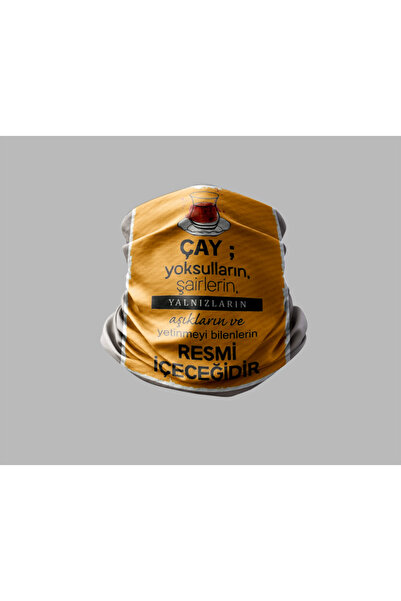 Buffalo قناع برتقالي بتصميم حروف جدارية خارجية للجنسين - باندانا طوق الرقبة