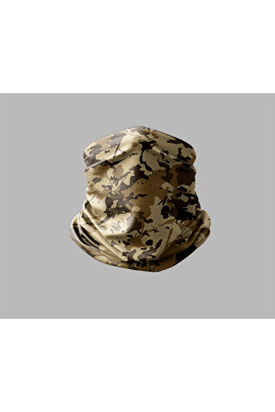 Buffalo Kamuflaj Tasarımlı Motorcu Buff Maske Outdoor Boyunluk Unisex Bandana