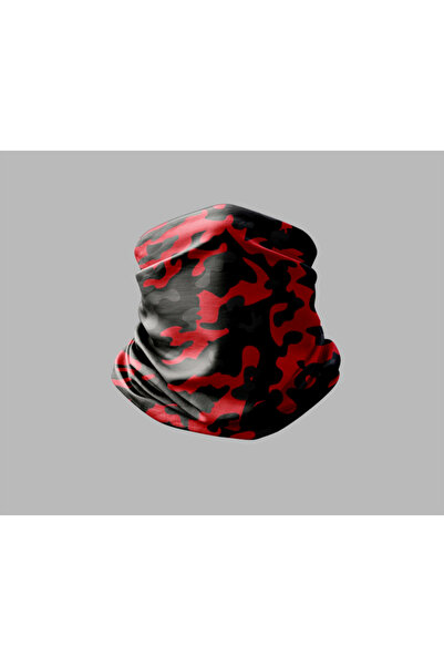 Buffalo قناع برتقالي للرقبة بتصميم مموه للجنسين